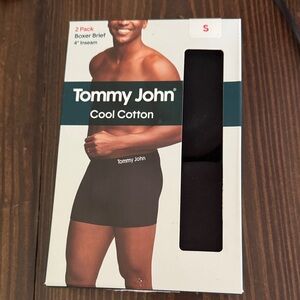 Tommy John Cool Cotton Boxer Briefs - Black 2 Pack